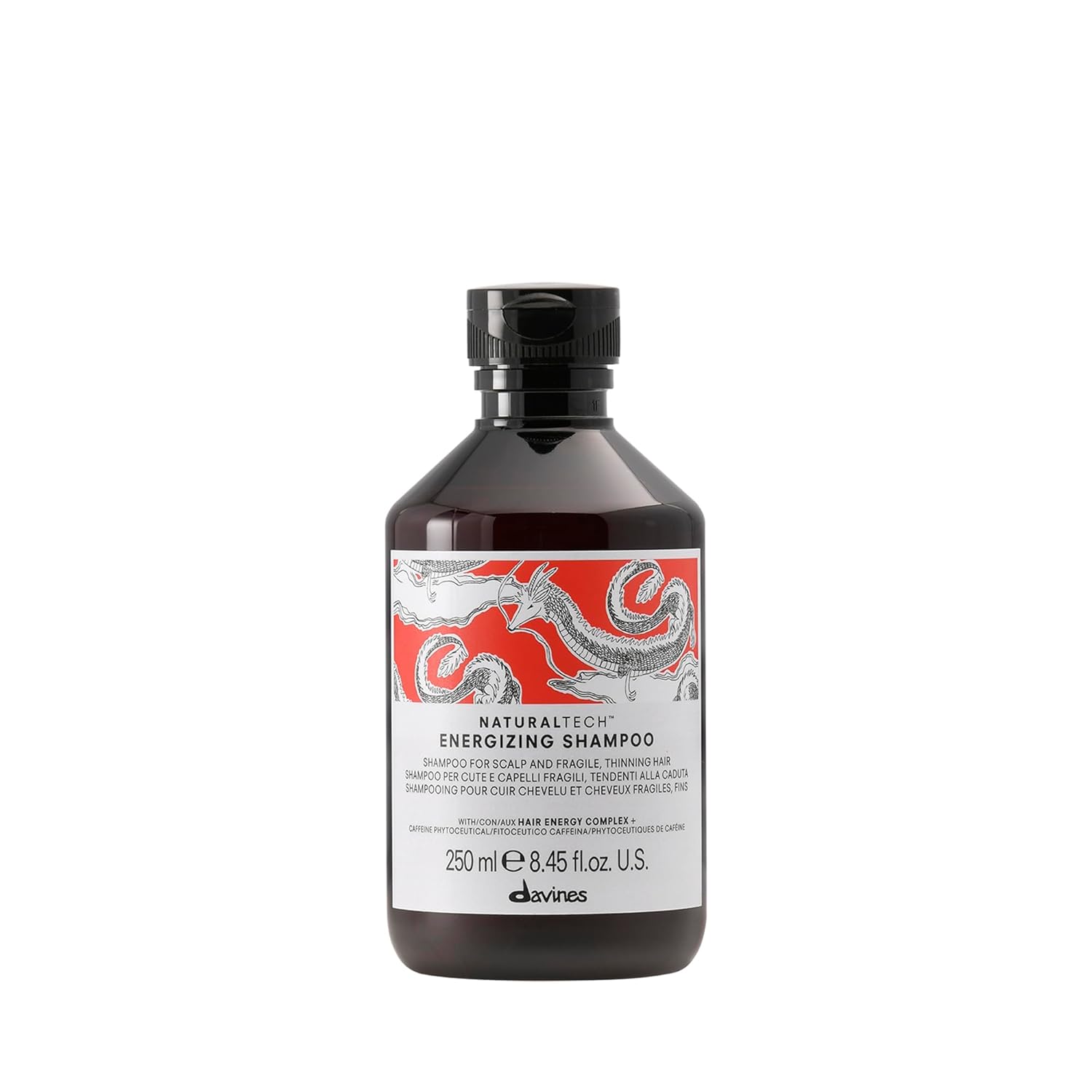 Davines Naturaltech Energizing Shampoo / Champú energizante y revitalizante para cuero cabelludo frágil y cabello con tendencia a la caída.