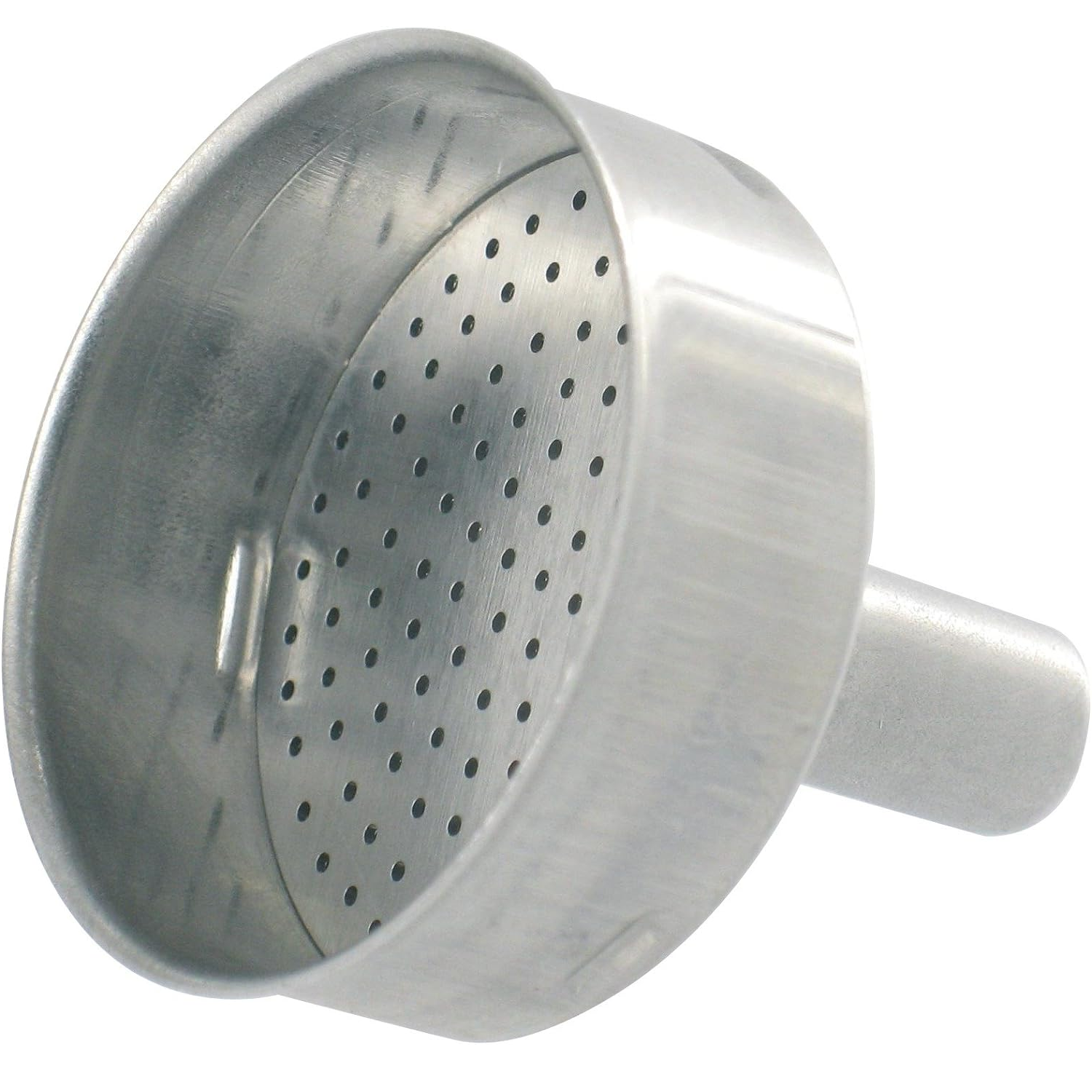 CABLEPELADO Embudo para cafetera italiana Moka, filtro de café, recipiente de repuesto de aluminio, diámetro 4,6 cm, adecuado para cafeteras con 1 taza