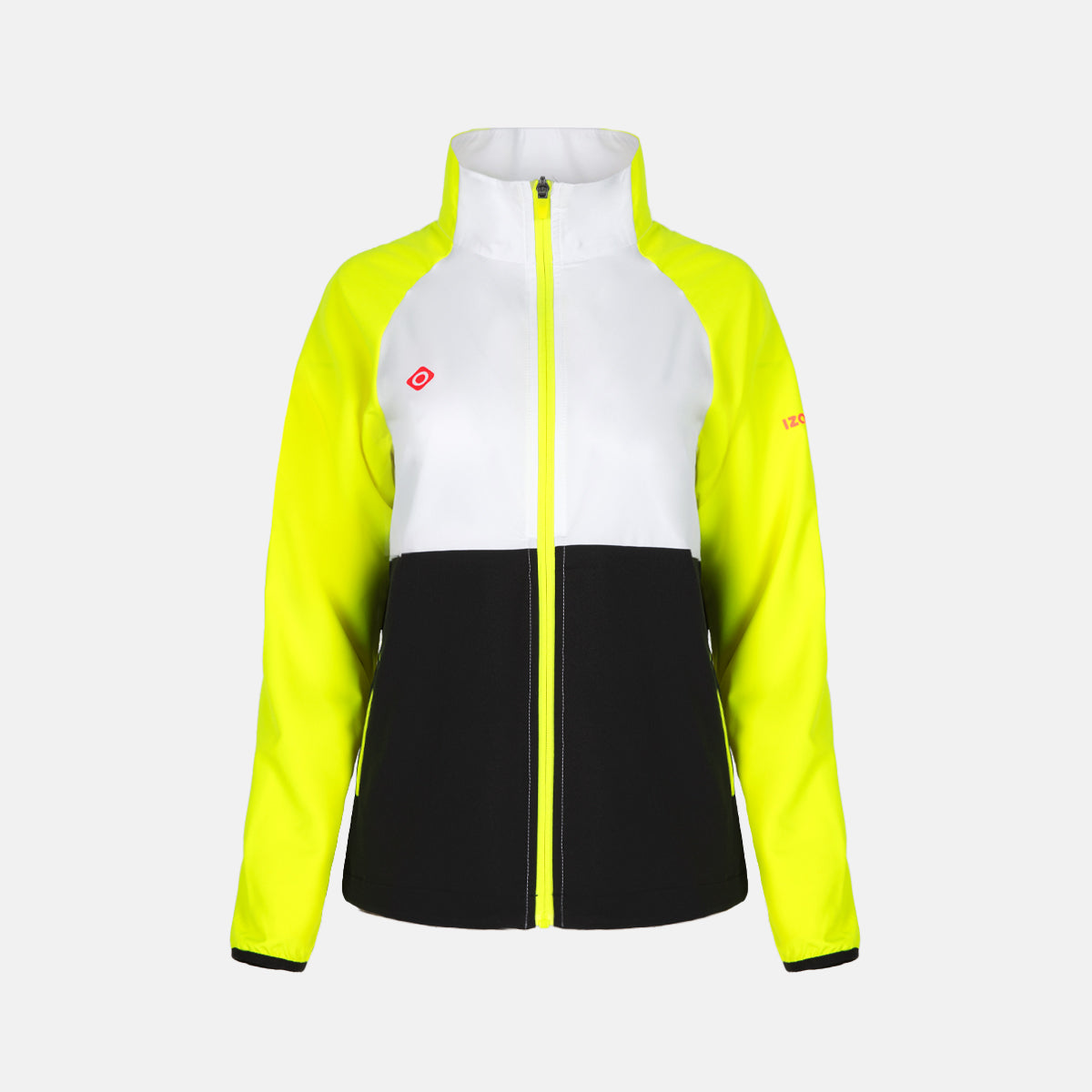 Izas - Chaqueta Técnica Deportiva con Capucha para Mujer - BARR M S/C - Tejido Bielástico - Ideal para Senderismo - BARR-W-S-C-Navy-Blue-Light-Blue - Tallas XS-2XL