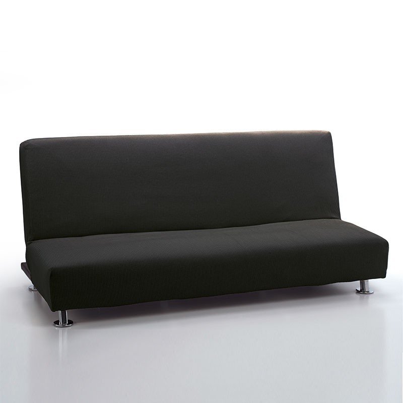MAXIFUNDAS FUNDAS DE SOFA & CHAISE LONGUE MAXIFUNDAS Funda Sofá Cama Ajustable Strada 3 Plazas Negro