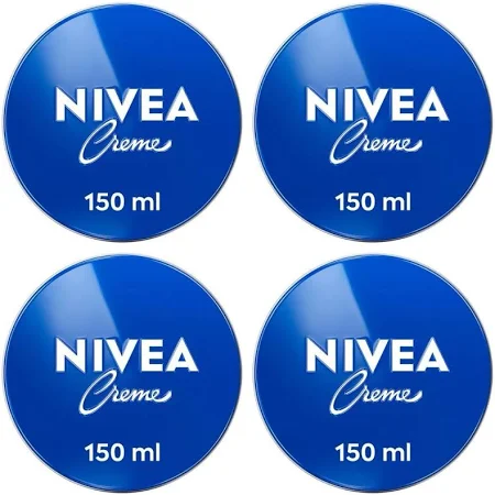 Nivea - 4 unidad de 150 ml -Creme crema hidratante universal todo tipo de pieles lata
