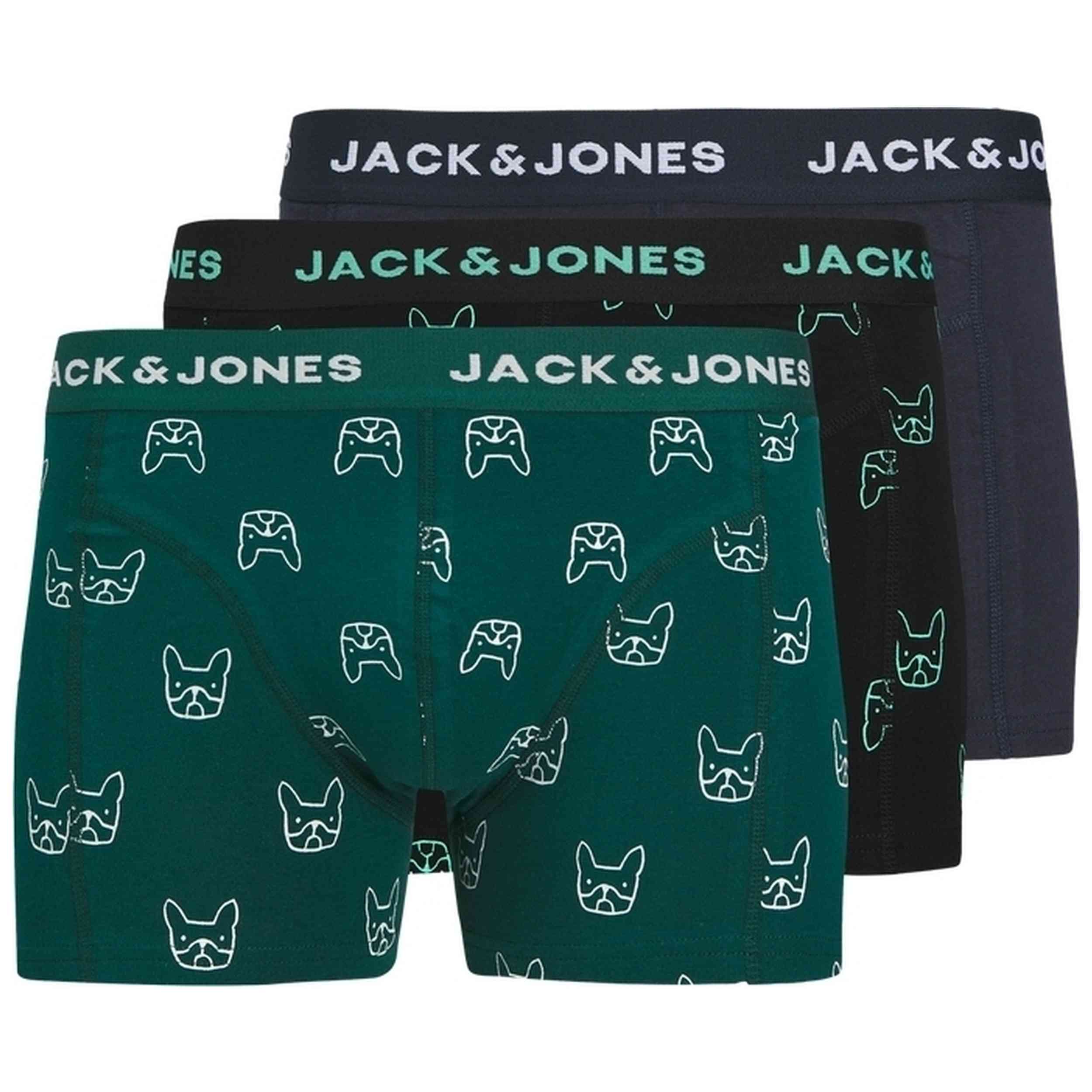 Accesorio Jack & Jones Denim Dog Trunk 3 Pack Jnr-Dark Navy
