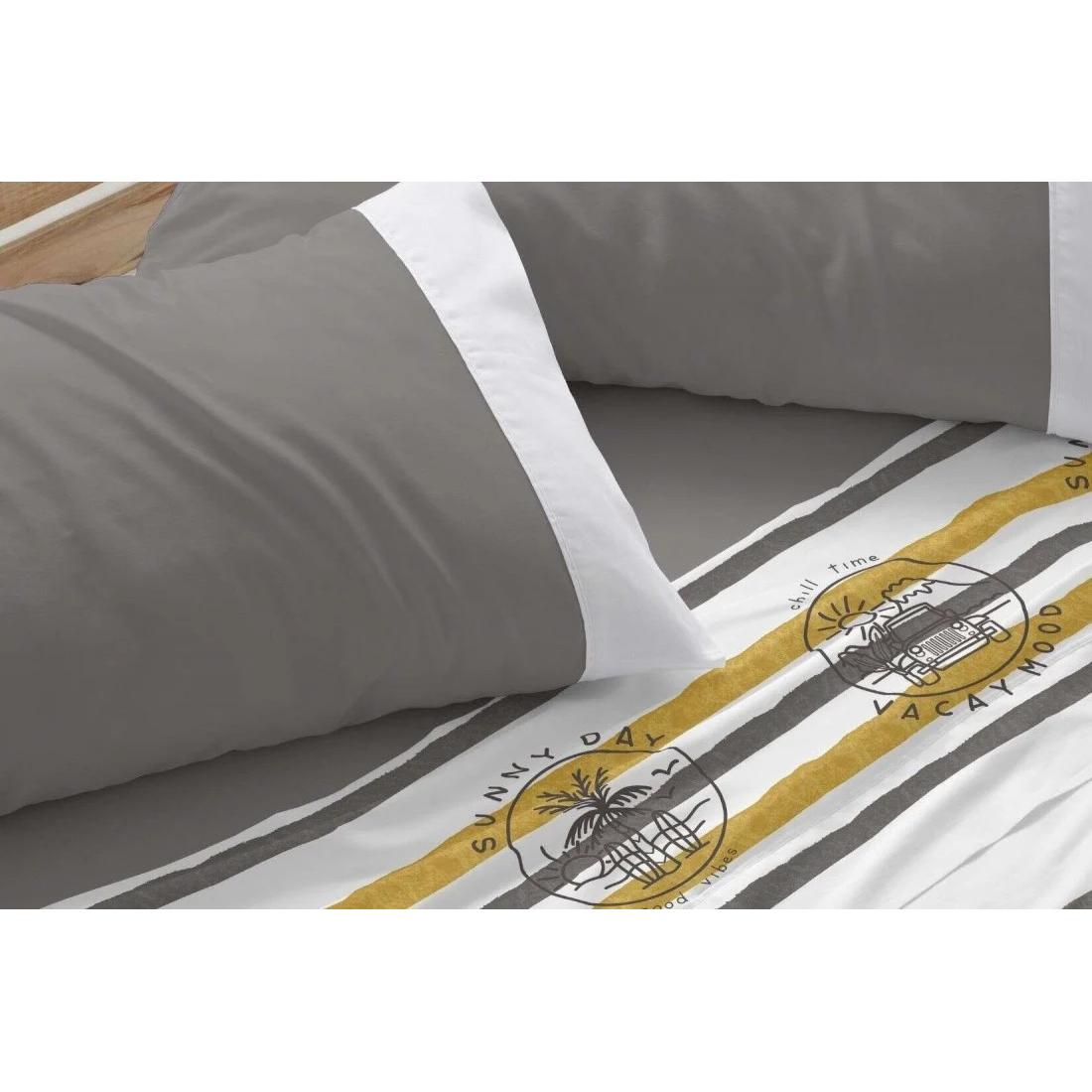 Juego de Sábanas Burrito Blanco, Diseño 147