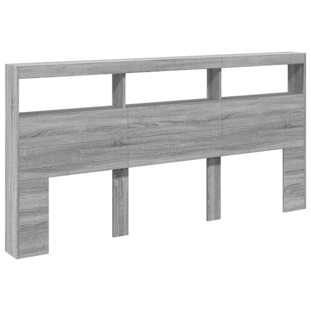 vidaXL Cabecero de cama con luz LED 200x17x102 cm
