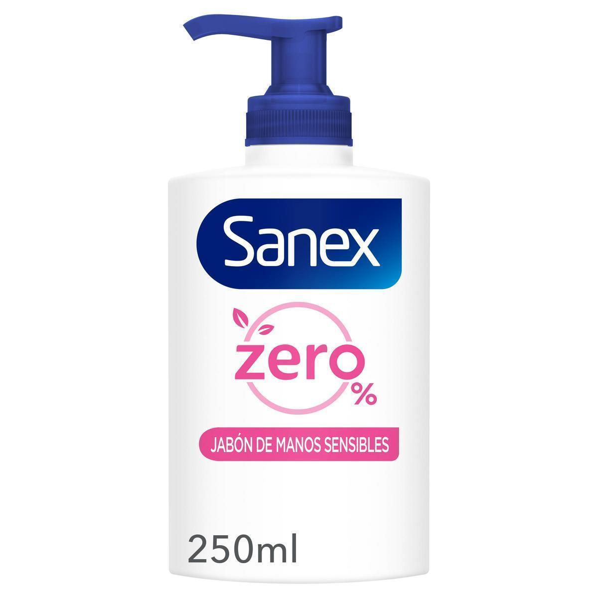 Sanex - Jabón líquido de manos Sanex Zero% Sensitive 250ml