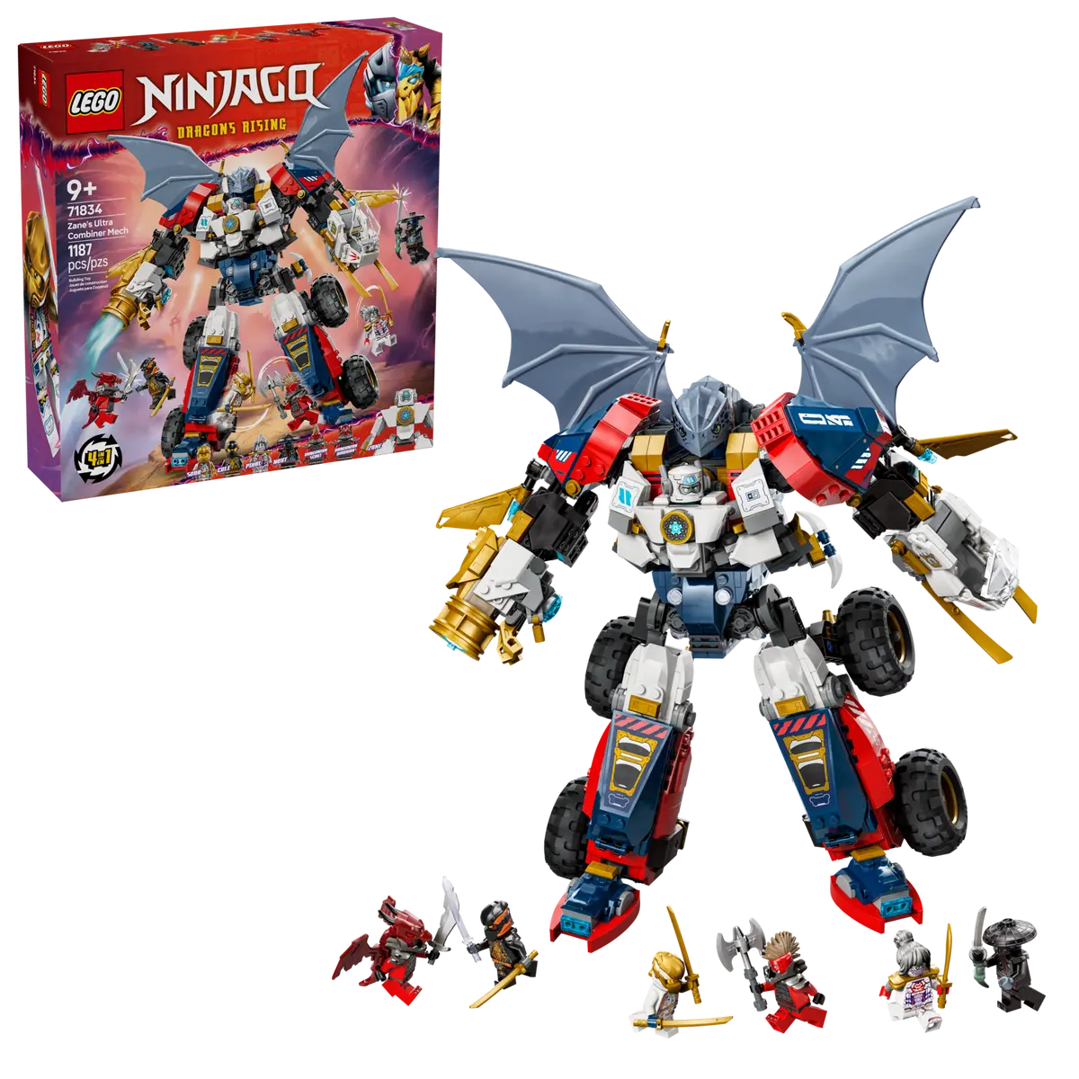 LEGO LEGO NINJAGO Meca Ultra Combo de Zane 71834 - Robot Ninja Gigante