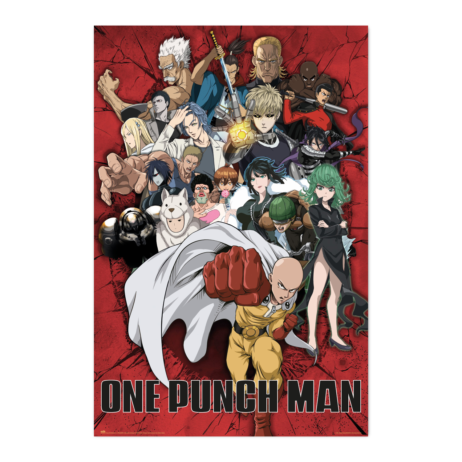 Poster one punch man heroes