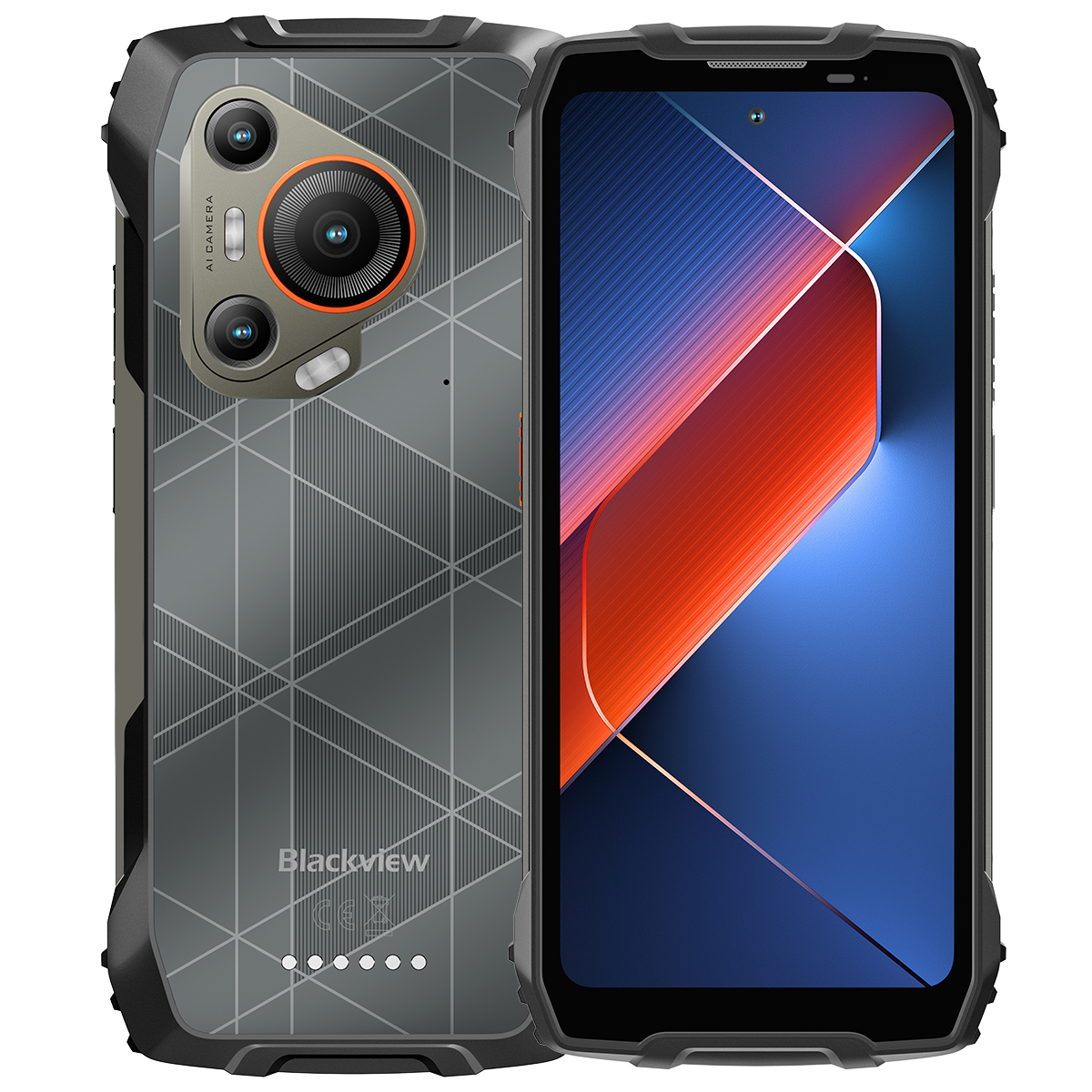 Blackview BL7000 5G Outdoor Mobile Phone AI Smartphone Android 15, 7.68 ''Display 120Hz, Dimensity 6300 5G Rugged Phones 7500mAh No Charger
