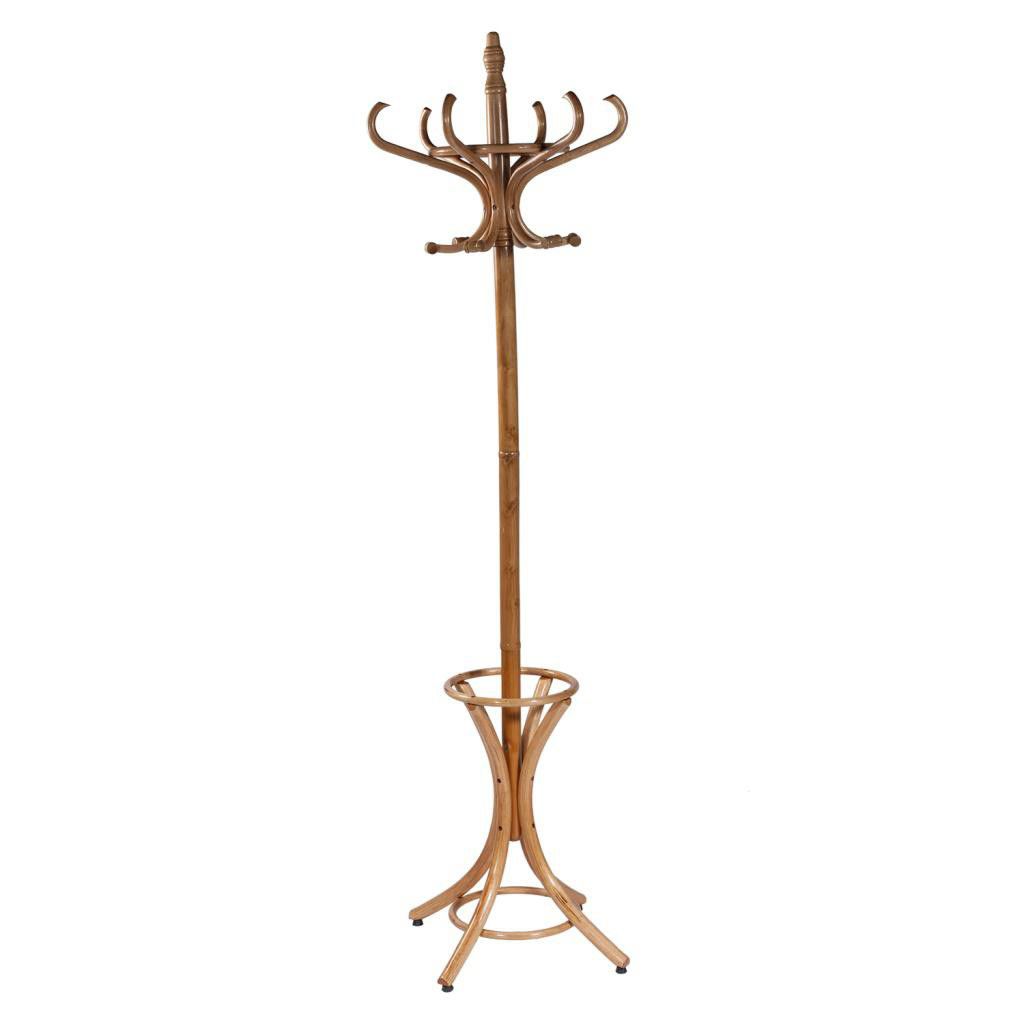 Perchero Pie Madera Miel Medidas: 39x53x187cm