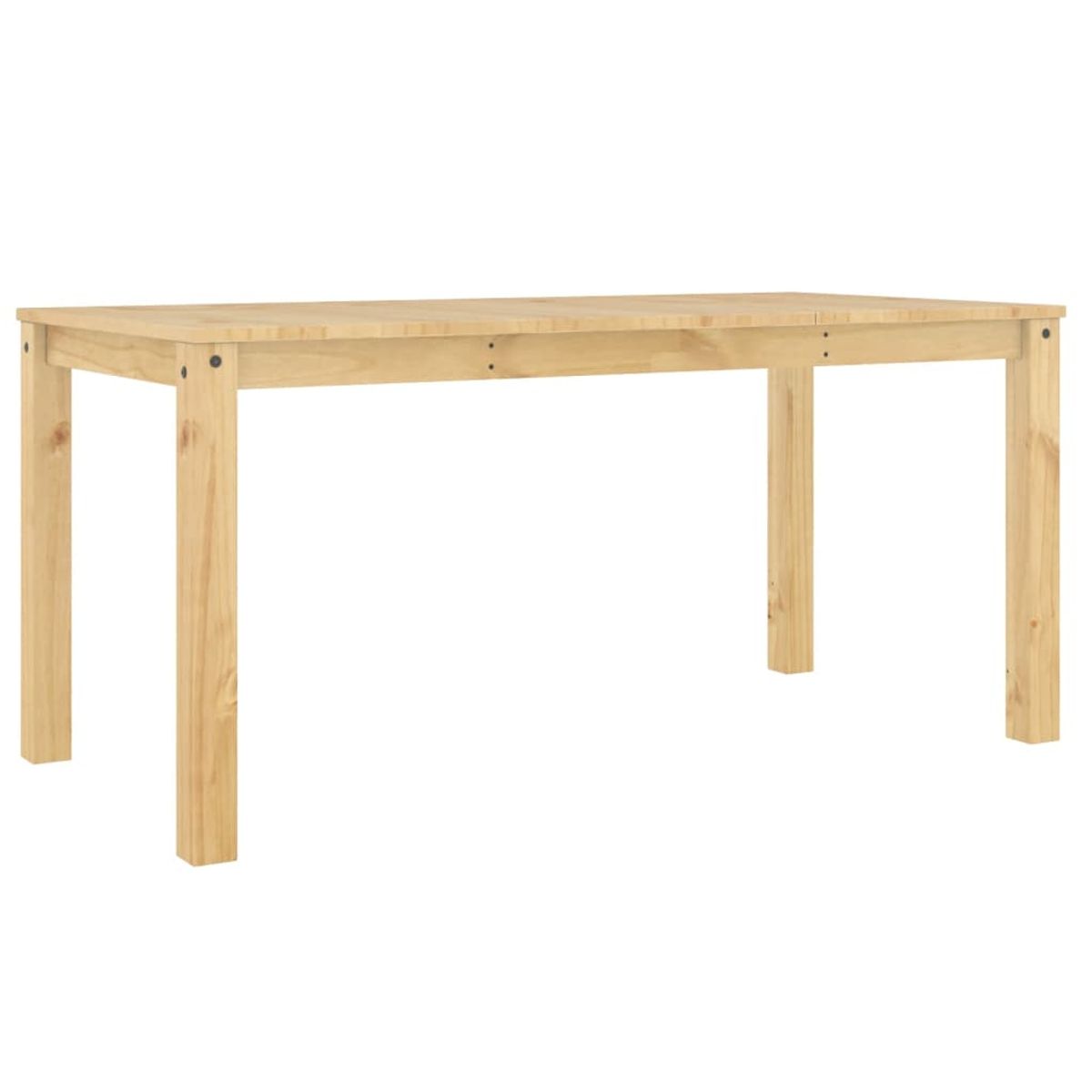Mesa de comedor Panamá madera maciza de pino 75x160x80 cm