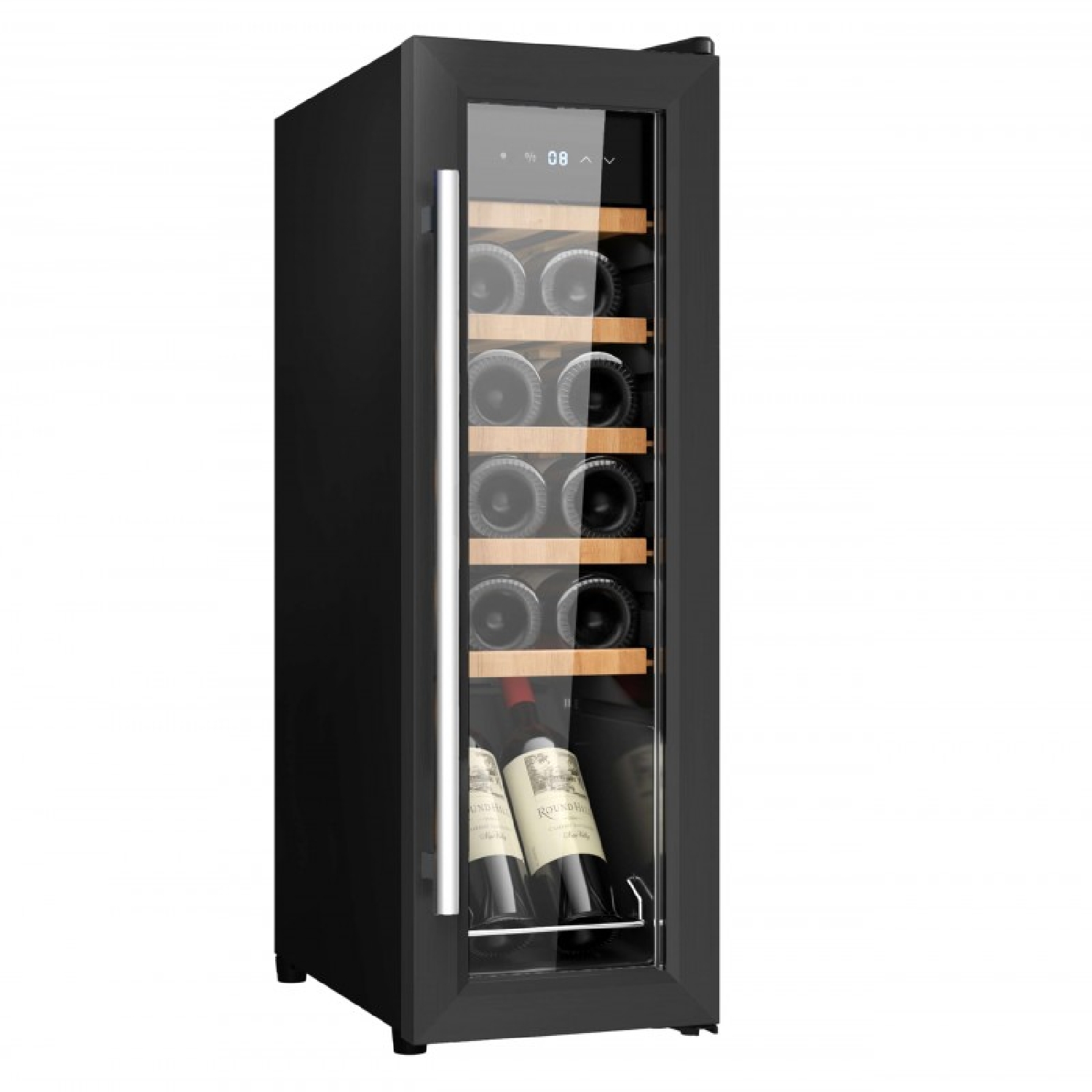 Cecotec Vinoteca Bolero Grandsommelier 1550 Black Compressor, 15 botellas, Silencioso, Alto rendimiento