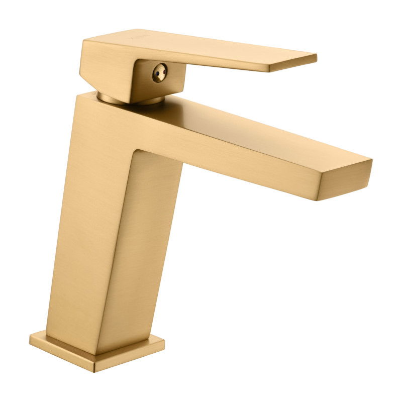 Imex Art BDAR025-1OC grifo monomando lavabo latón acabado oro cepillado
