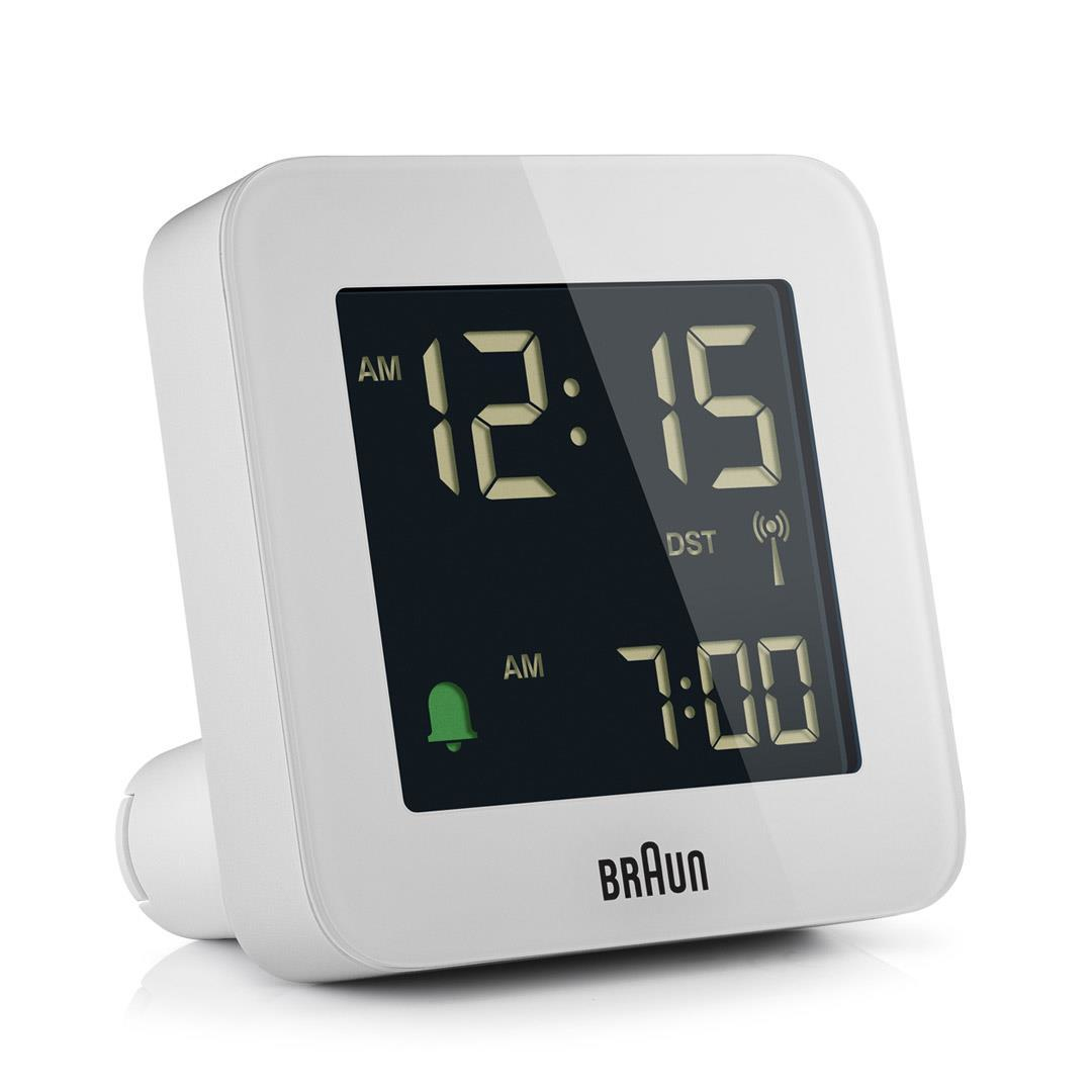 Braun bc09-dcf digital alarm clock white