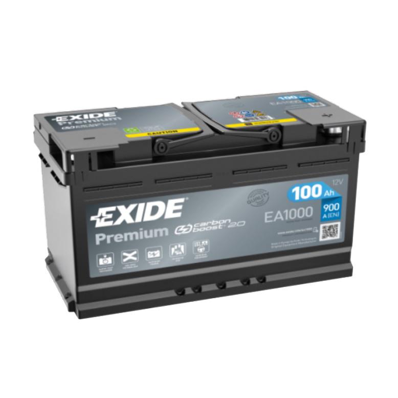 Batería de coche Tudor 100Ah EA1000 Exide