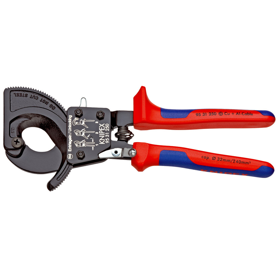 Knipex 95 31 250 - Cortacables de carraca 250 mm