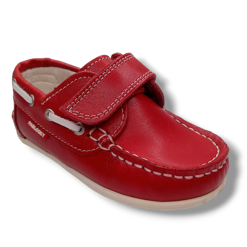 Pablosky Zapato Náutico Niño 104160 ROJO calzado niños Mocasín Pablosky Summer ROYALE CORDONETS