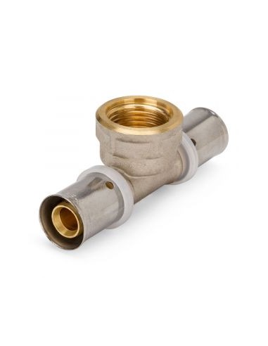 Te Mixta Prensar "RF/U" Multicapa Ø 16x½x16 Fittings Estandar PMTB1612