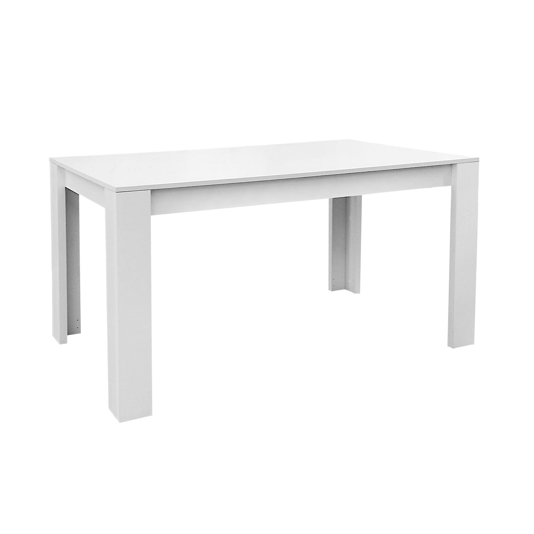 Venprodin - Mesa Funcional 4 Plazas 141X81 Blanco / Cerezo / Cambrian