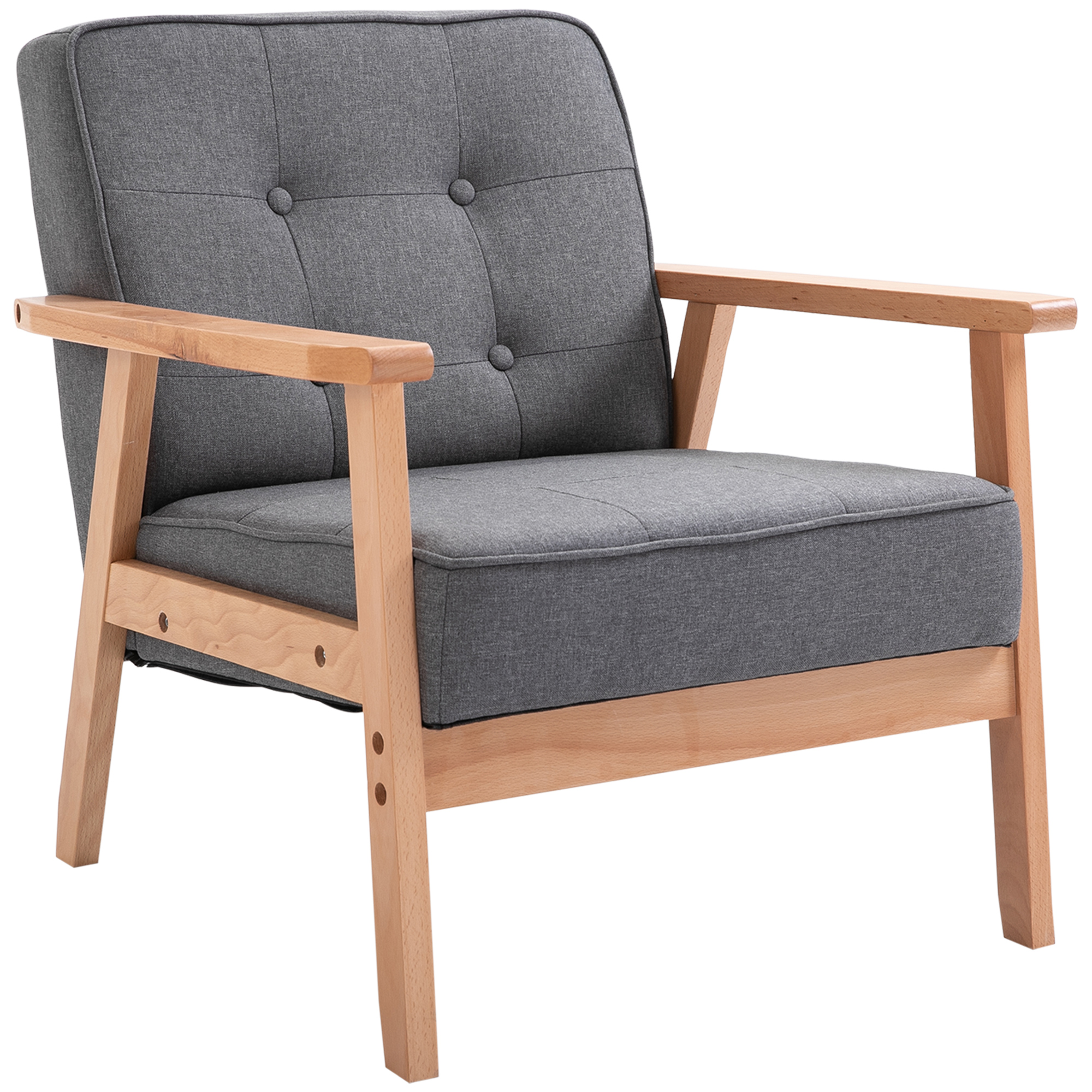 HOMCOM silla mecedora con reposapiés sillón de relax silla ocio