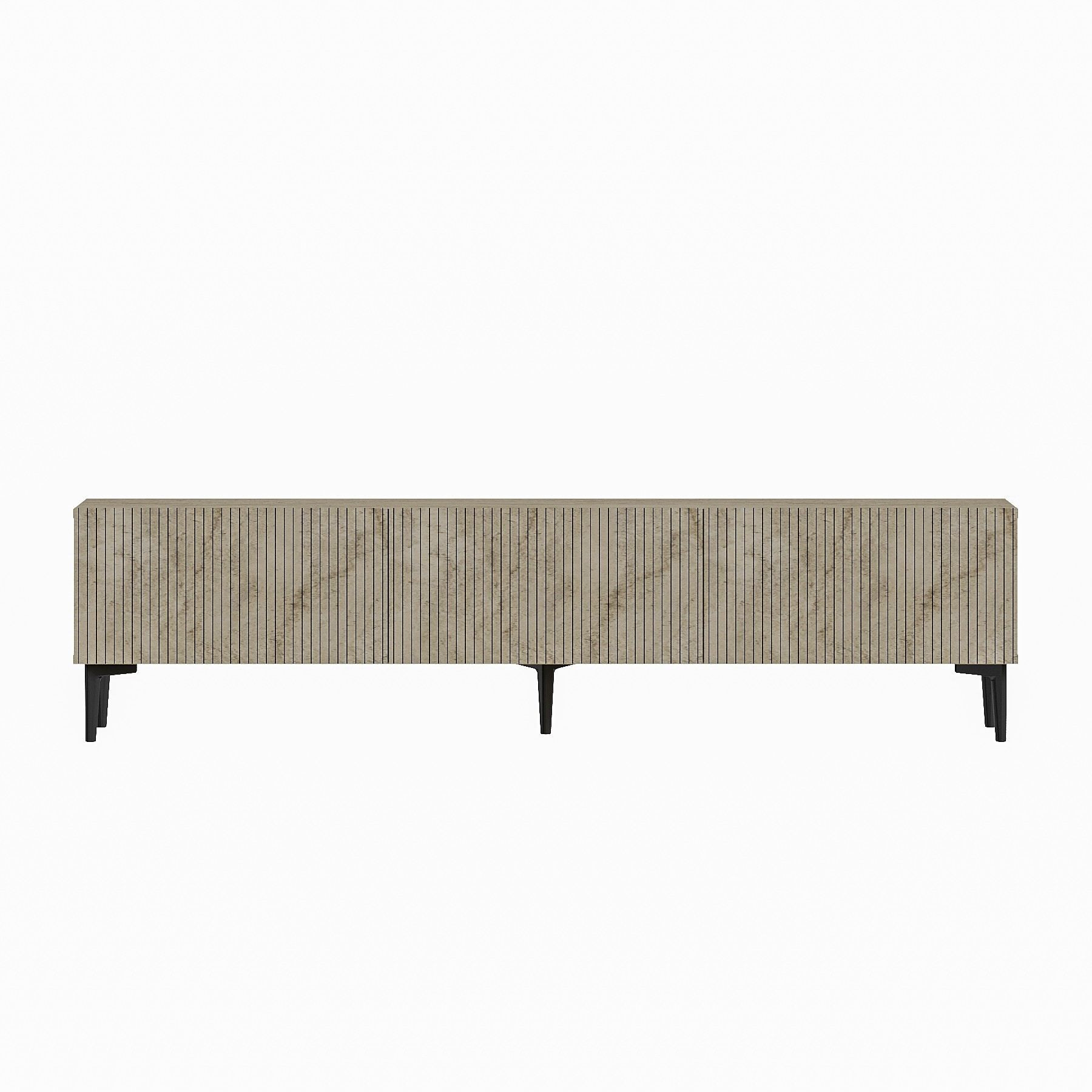 Habitat y Jardin - Soporte de TV de madera "Oscar" - 180 x 31 x 45 cm - Beige