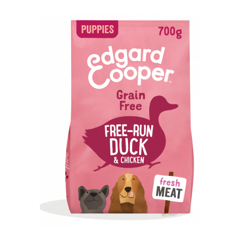 Edgard & Cooper Puppy Grain Free Pato Y Pollo De Corral Frescos 7 Kg