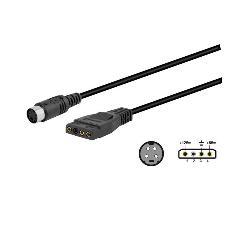 Nimo Cable Minidin Hembra 4pin para Sonido con Conexión Molex 3 Pines