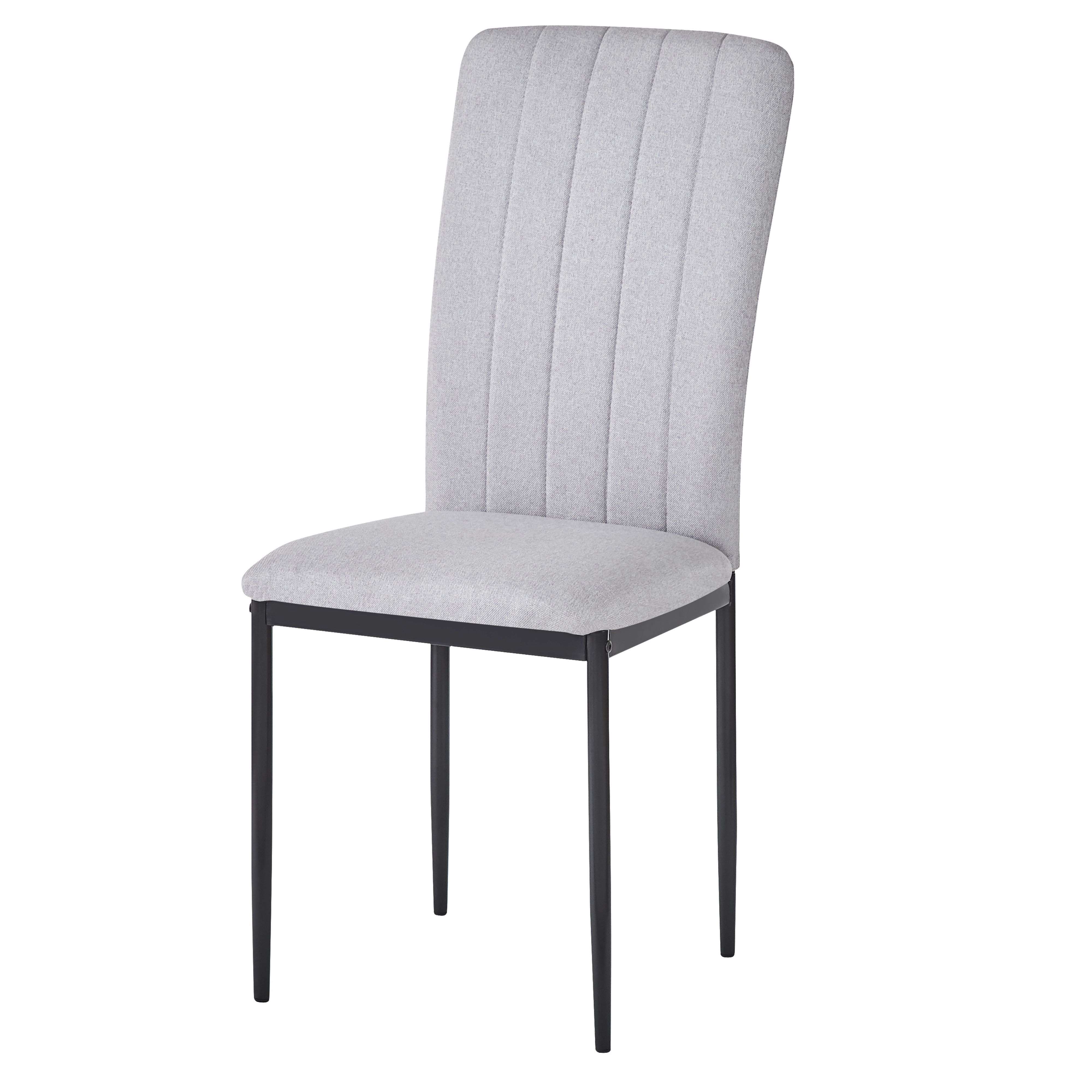 Miroytengo Pack 4 Sillas de Salón Comedor Trenton Cotemporáneo Color Gris Ceniza