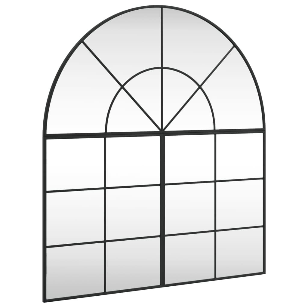 vidaXL Espejo de Pared Arco Decoración de Pared para Salón Pasillo Hierro Negro Dimensiones 60 x 70 cm,  60 x 90 cm,  80 x 80 cm y mas