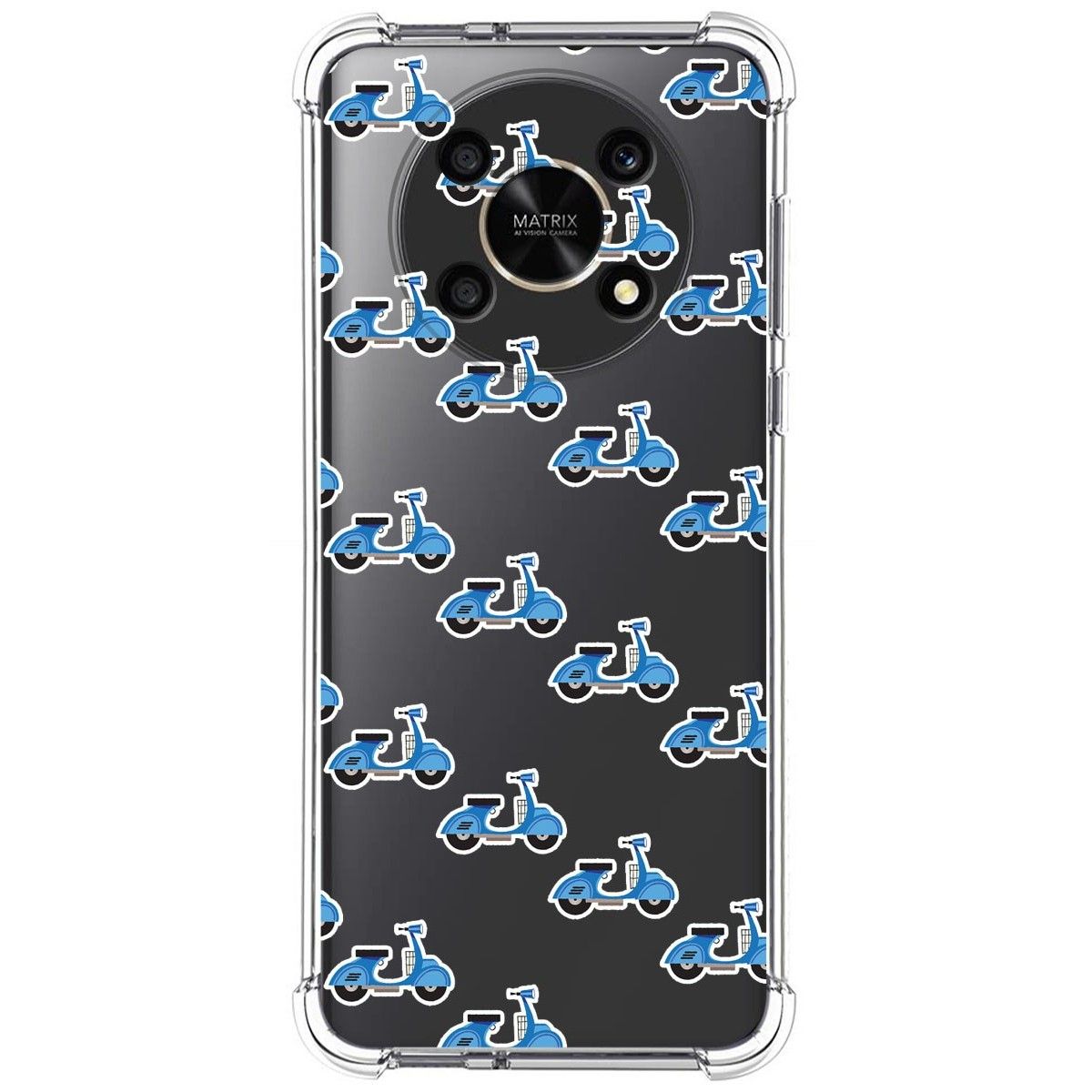 Funda Silicona Antigolpes para Honor Magic 4 Lite diseño Scooter Dibujos