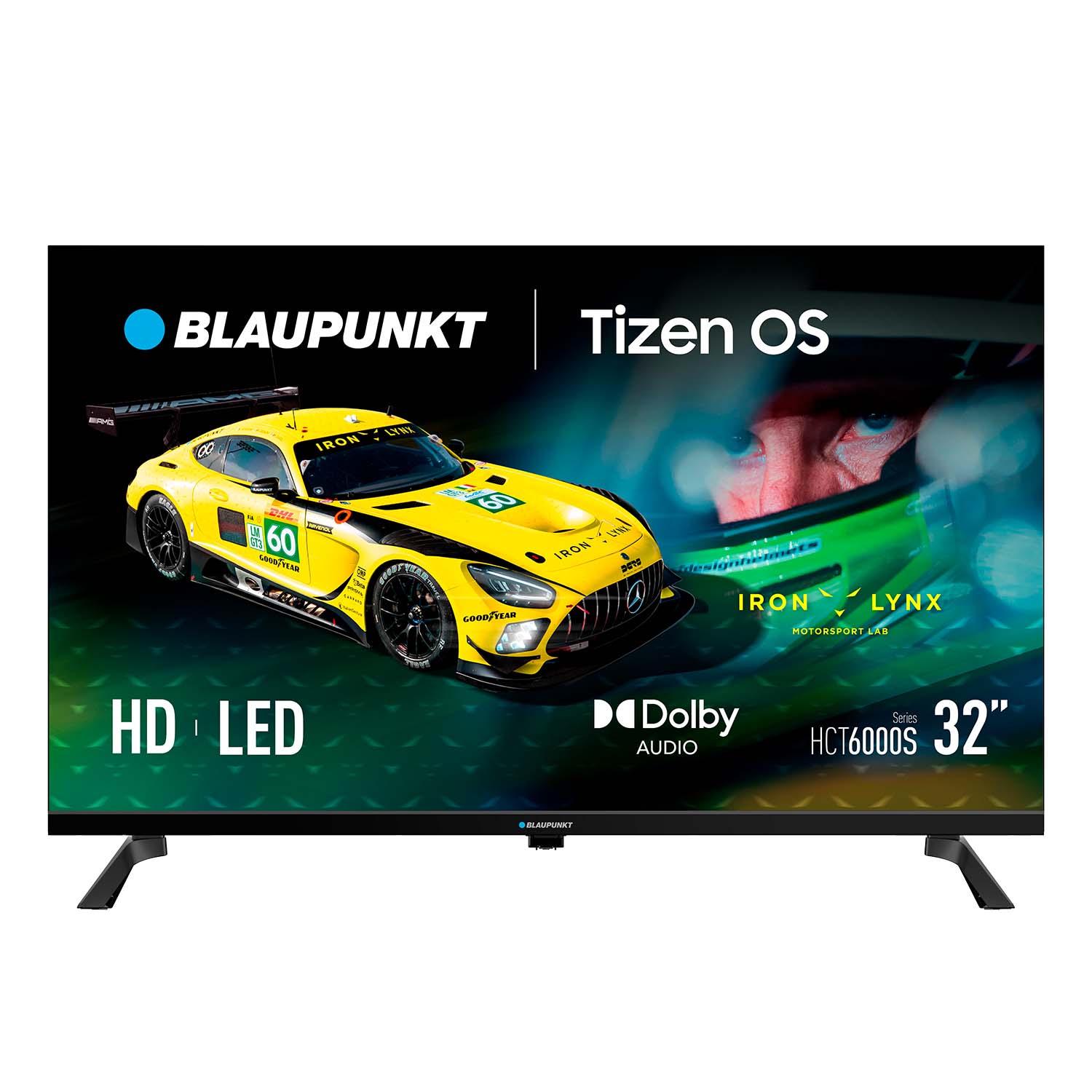 BLAUPUNKT Smart TV 32" HD LED, Tizen OS 8.0 con Wi-Fi y Bluetooth 5.1, HDMI/USB, Sintonizador DVB-C/T/T2/S2, 32HCT6000S