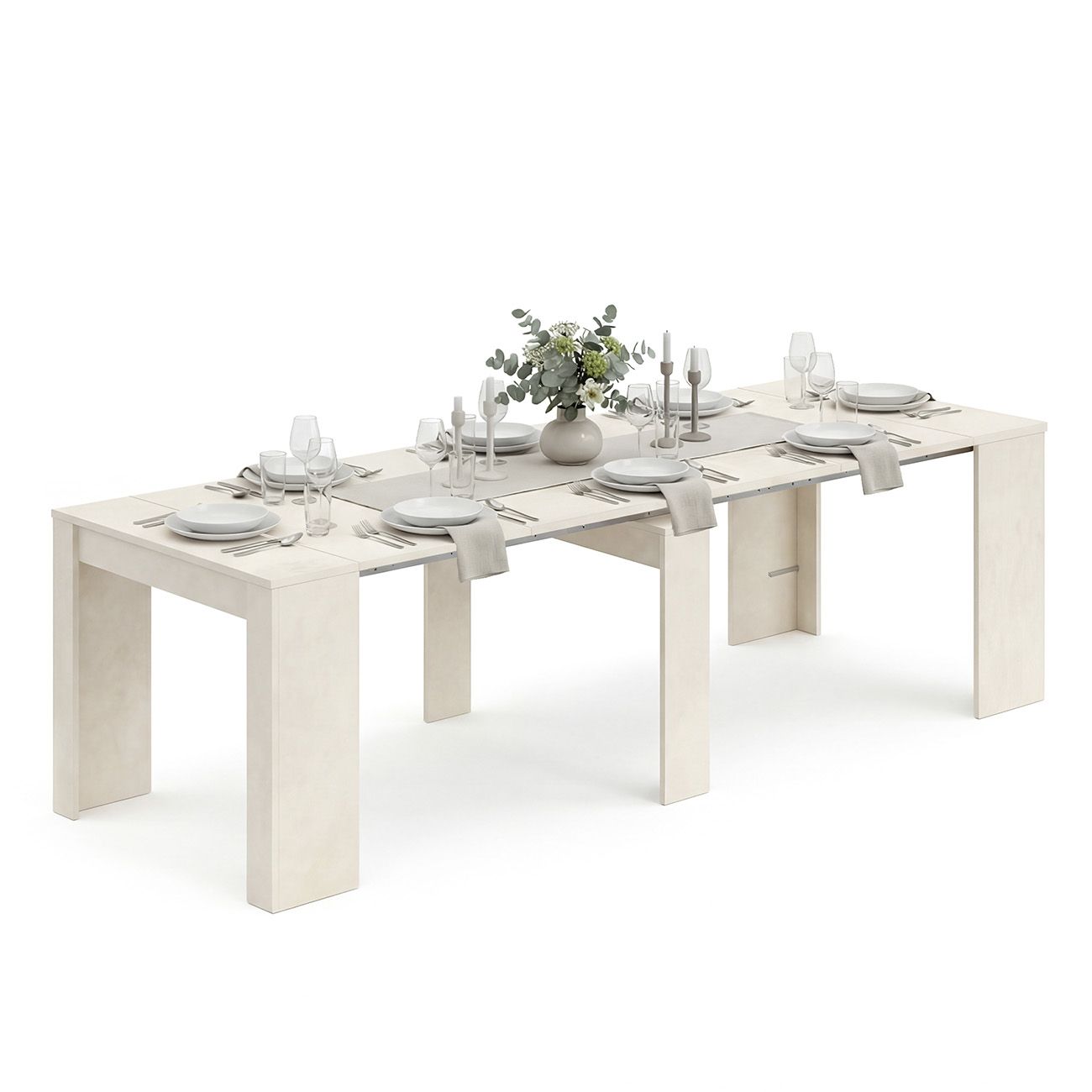 duehome - Mesa consola extensible 50-235x90 cm Denis