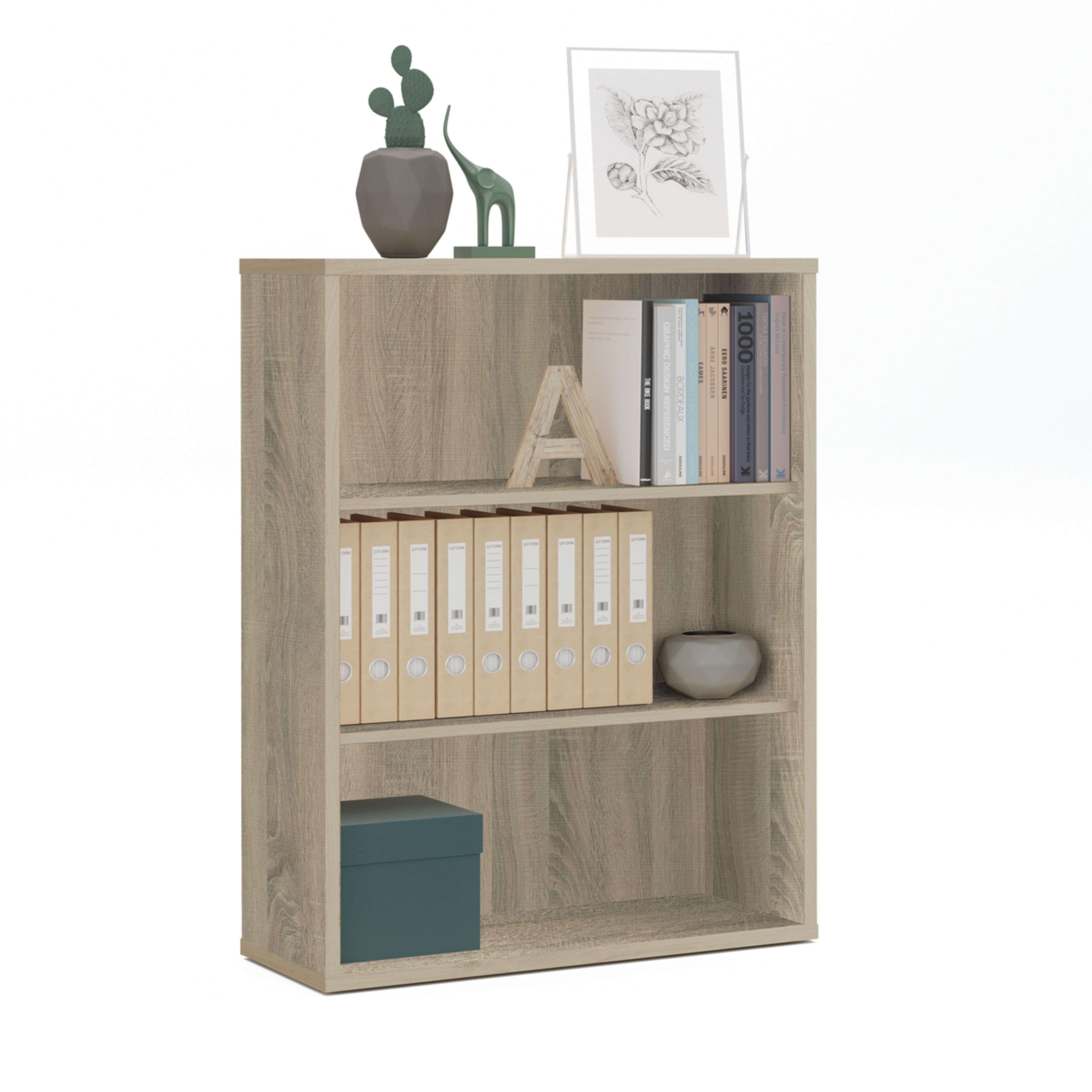 Miroytengo Estantería Baja Scaled Color Roble Cambrian 100x76x33 cm