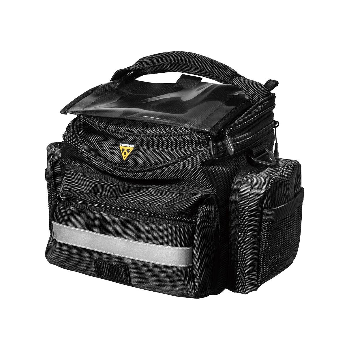 Topeak Bolsa de Manillar para Bici MTB/Gravel (Tourguide Handlebar Bag w/Fixer 8)