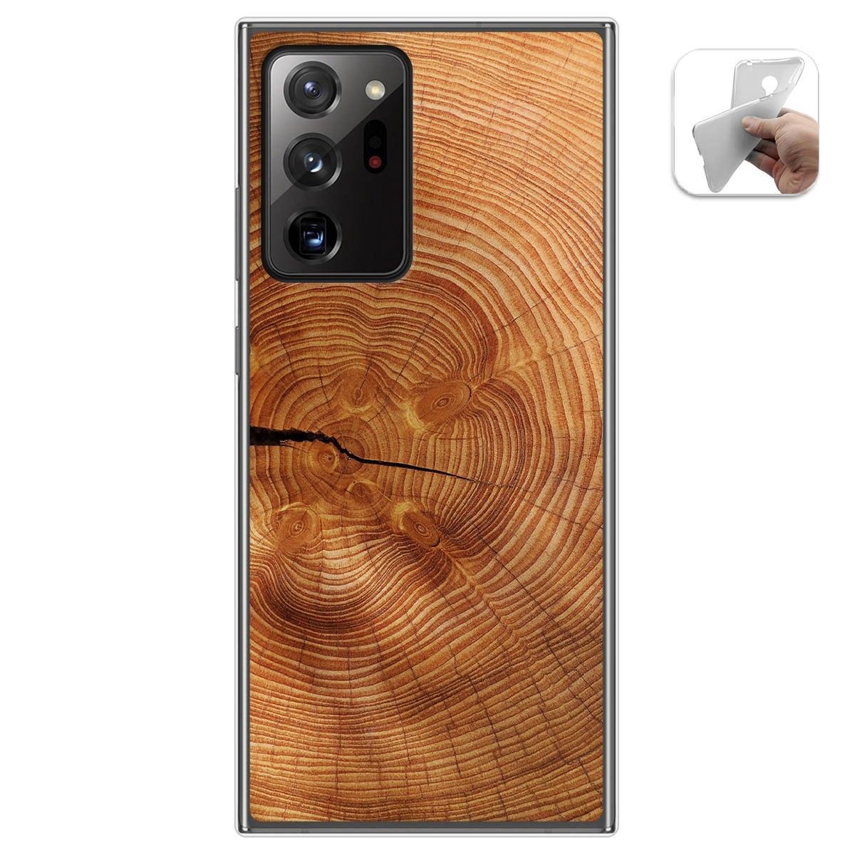 Tumundosmartphone Funda Gel Tpu para Samsung Galaxy Note 20 Ultra diseño Madera 04 Dibujos
