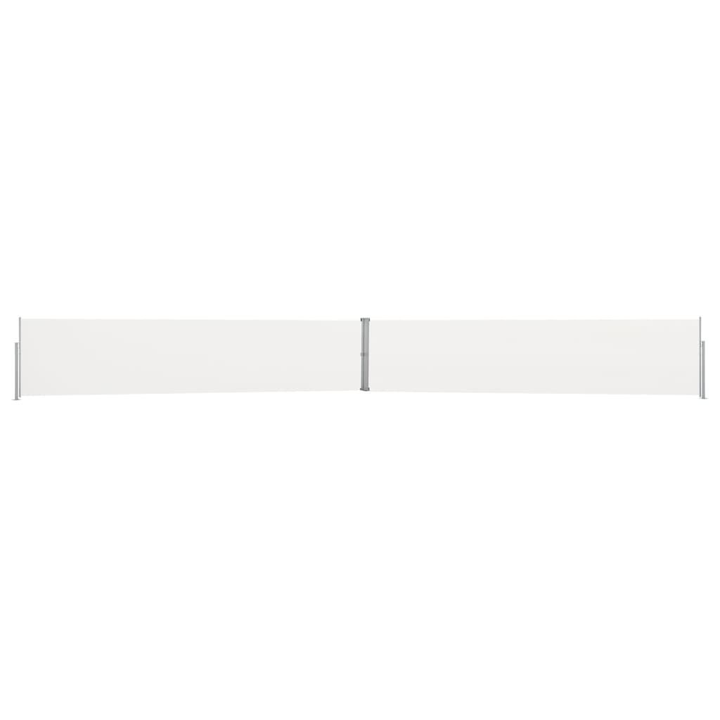 vidaXL Toldo lateral retráctil para patio 140x1200 cm Color Negro, Crema, Antracita