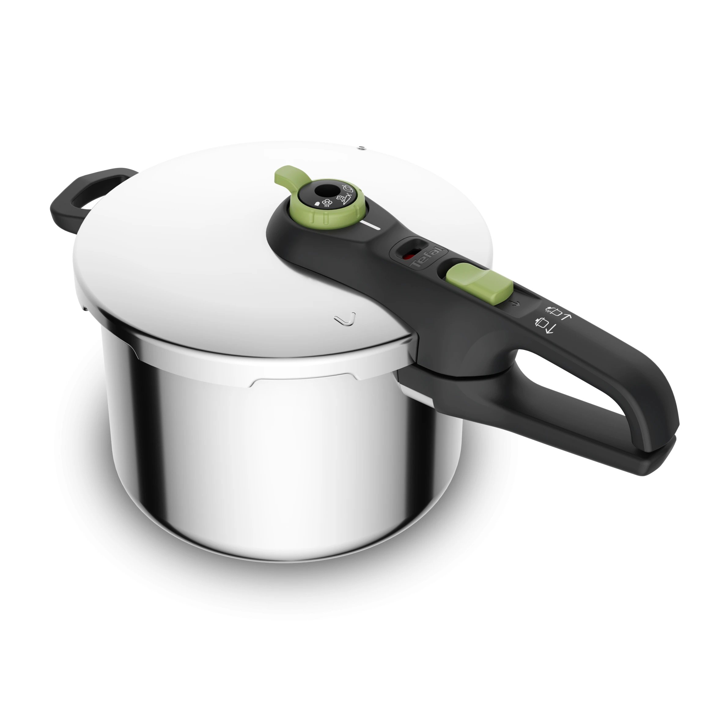 Olla Acero inoxidable 22cm 6L Olla a presión Tefal P2580703  | Inox
