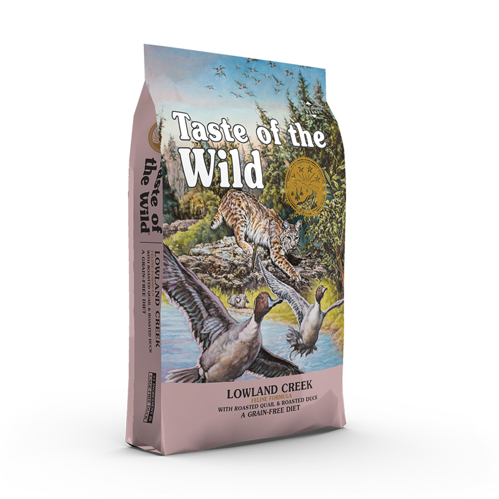 Taste of the Wild Lowland Creek Grain Free - Pienso para gatos sin cereales, con carne de Pato