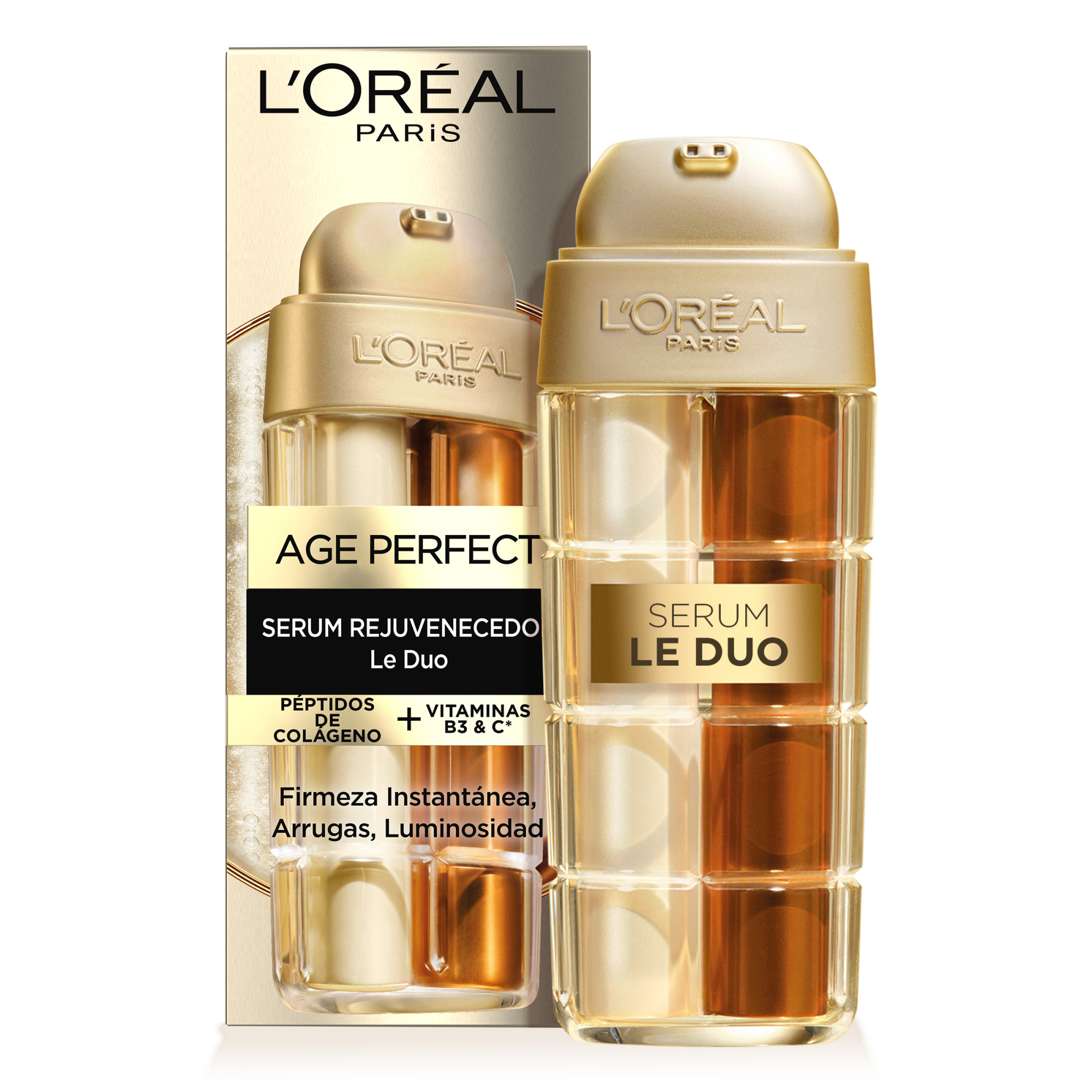L'Oréal Paris | Age Perfect Le Duo Serum renacimiento celular rejuvenecedor Le Duo para todo tipo de pieles, 30ml