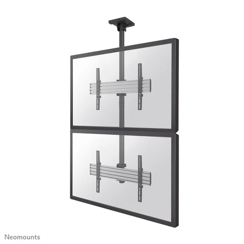Neomounts NMPRO-C12 Videowall Techo Mount 2 pantallas, 32-65 pulgadas, máximo de 30 kg/pantalla, negro