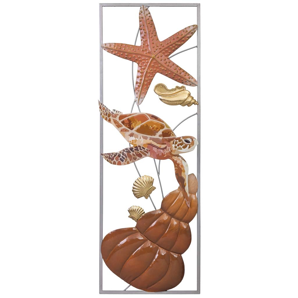 Wonderlust Deco - Mural decorativo de pared de metal 31,1x89,5x3,2 Multicolor 31.1x89.5x3.2h cm