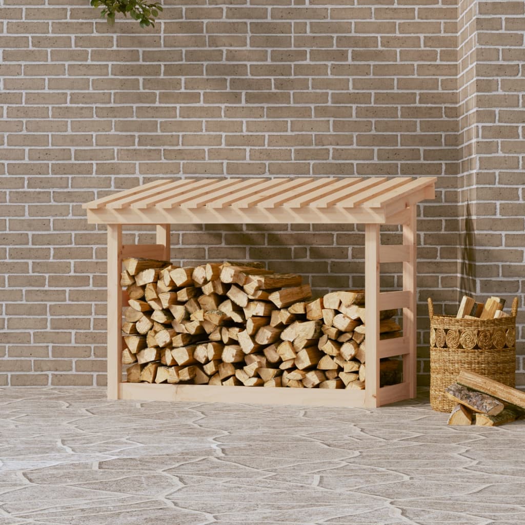 vidaXL Leñero de Chimenea Estante Almacenamiento Soporte Color Natural,  Blanco,  Gris y mas