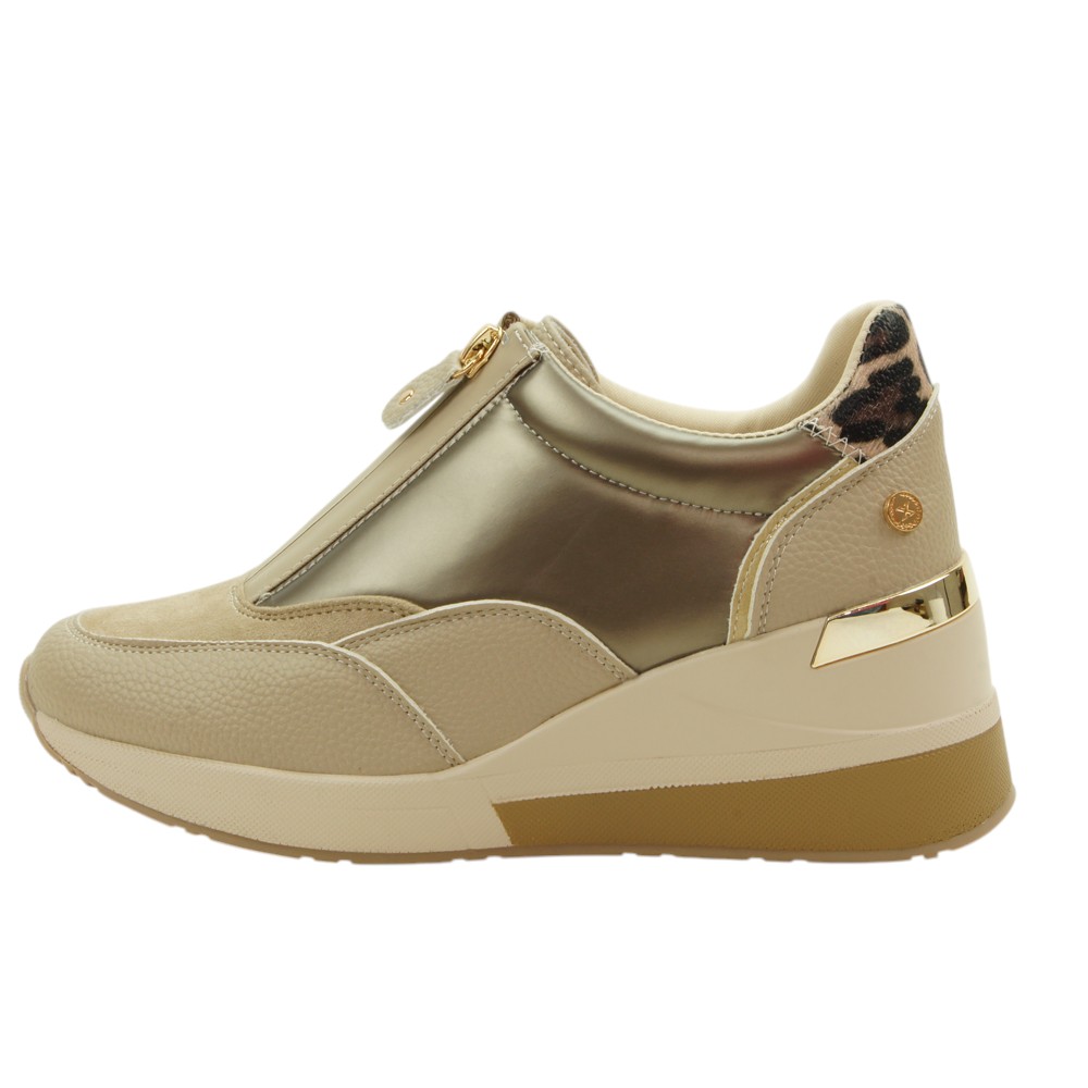 Xti mod. 144655 zapato sport para mujer en sintetico, cremallera