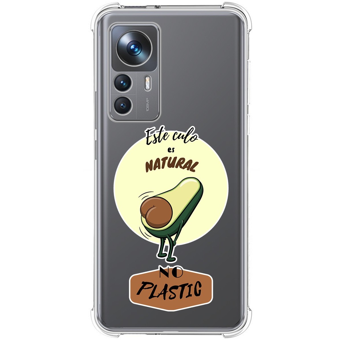 Funda Silicona Antigolpes para Xiaomi 12T / 12T Pro 5G diseño Culo Natural Dibujos