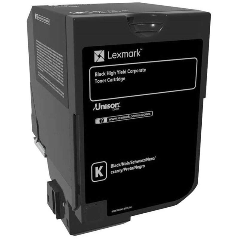 Tóner original Lexmark negro 20.000 páginas (74C2HKE) para CS720de / dte, CS725de / dte