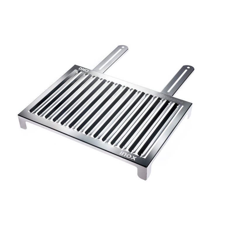DON HIERRO - Parrilla barbacoa grande en acero inoxidable, especial carne, ABRASAME-