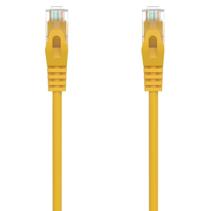 Cable de red rj45 awg24 utp aisens a145-0566 cat.6a/ lszh/ 1m/ amarillo