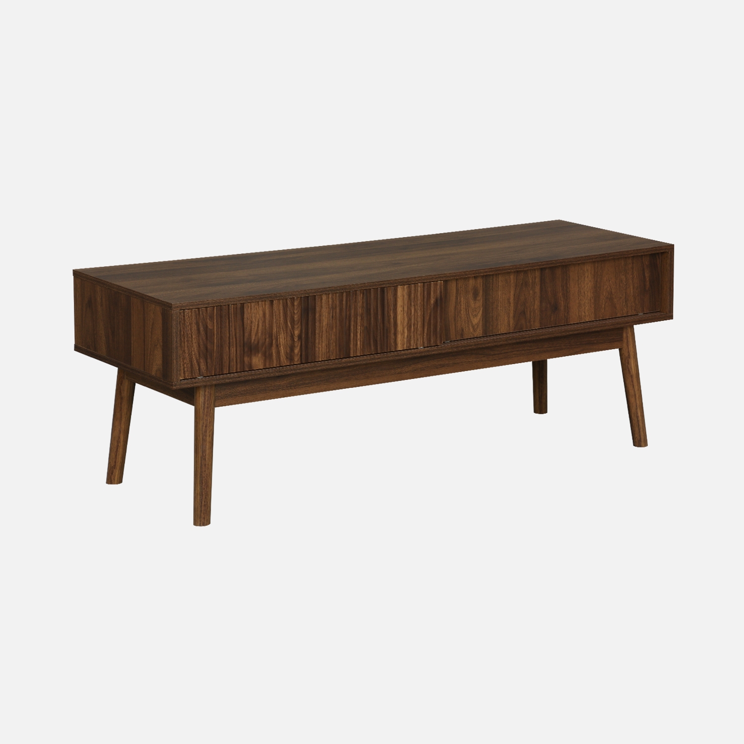 sweeek - Mueble TV escandinavo efecto madera, 115cm , Linear , 115x40x48