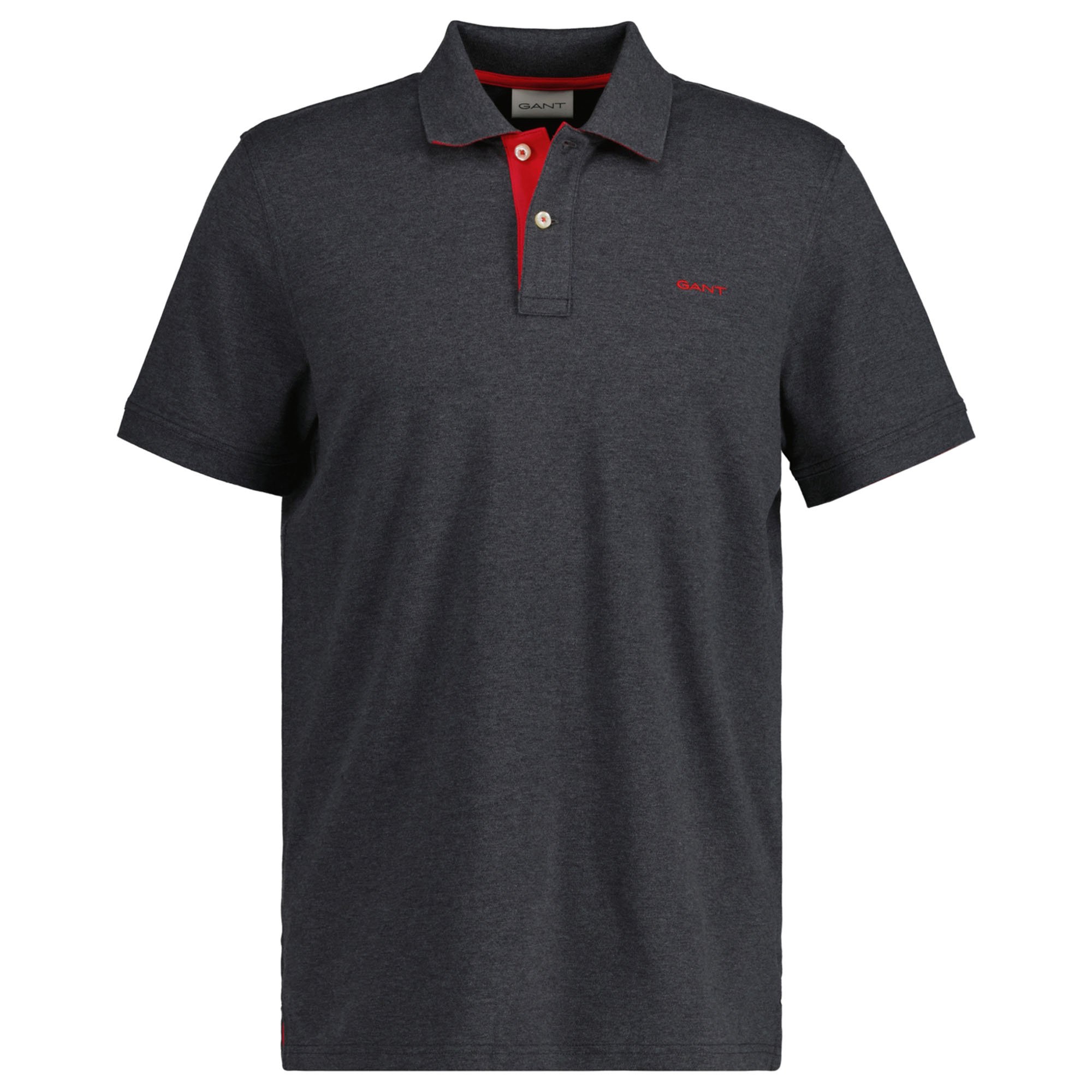 GANT Polo de hombre - REGULAR CONTRAST PIQUE RUGGER, tapeta de botones, algodón elástico REGULAR CONTRAST PIQUE RUGGER