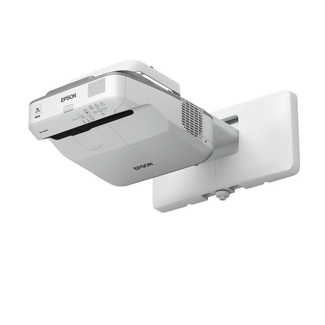 Proyector Tiro Ultra Corto (UST) Epson EB-685W WXGA (HD) 3500 Lúmenes ANSI 3LCD / Lámpara  | Auto Focus, Aula, Pantalla dividida, Wifi