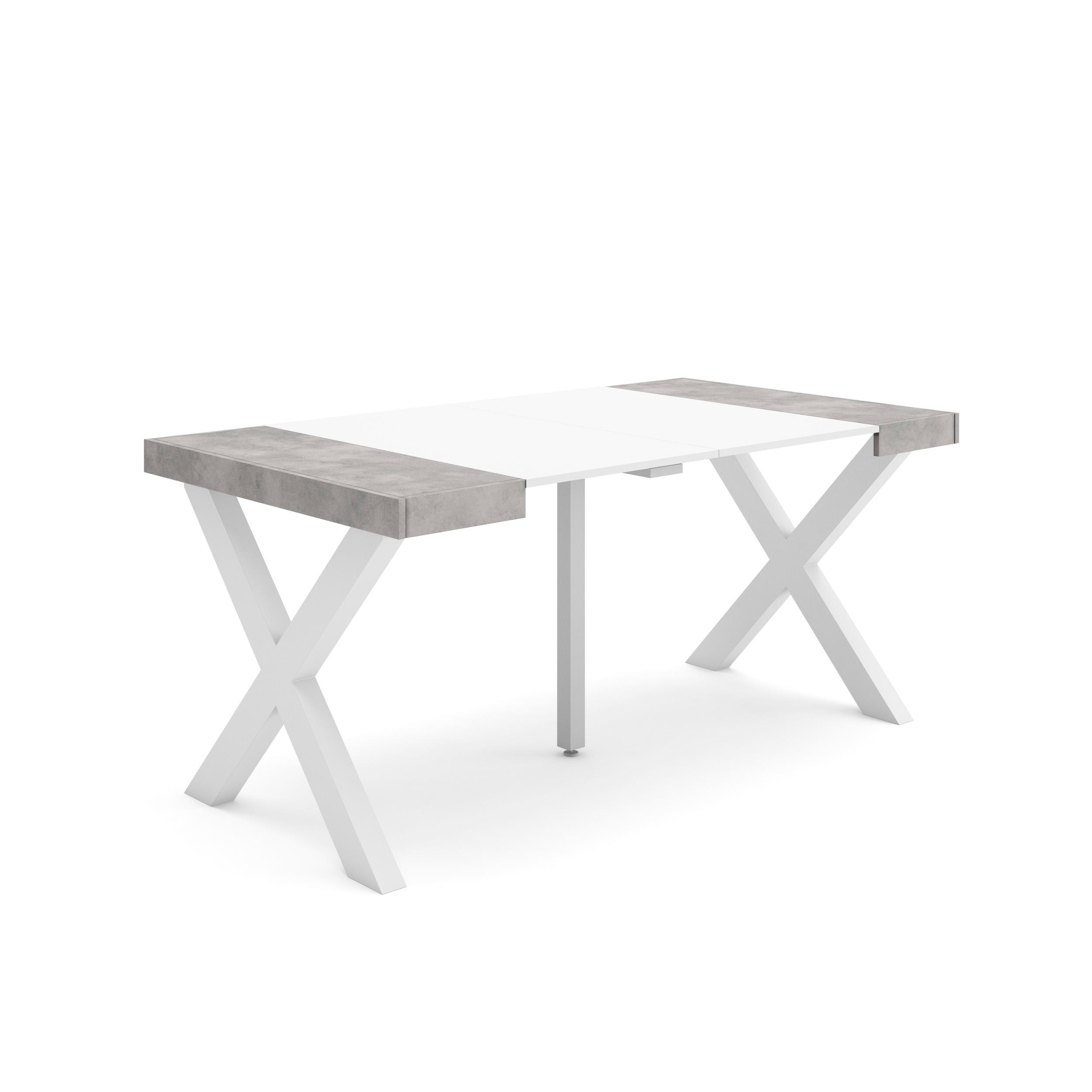 Skraut Home, Mesa Consola Extensible, Mesa Auxiliar, Tapa, 58/160x90x73cm, Práctica y Versátil, Varios colores disponibles
